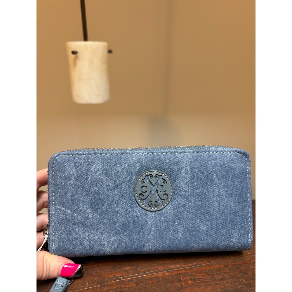 CL denim color wallet